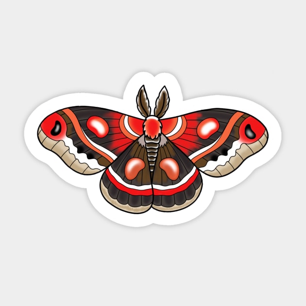 Moth Sticker by NicoleHarvey